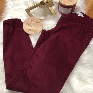 Hollister jeans, leggings red color. Size 5R . W27